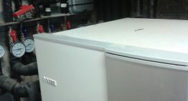 Pompa di calore NIBE F1145 per impianto geotermico.
