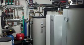 Pompa di calore geotermica NIBE F1245 per impianto idrotermico integrato con fotovoltaico.