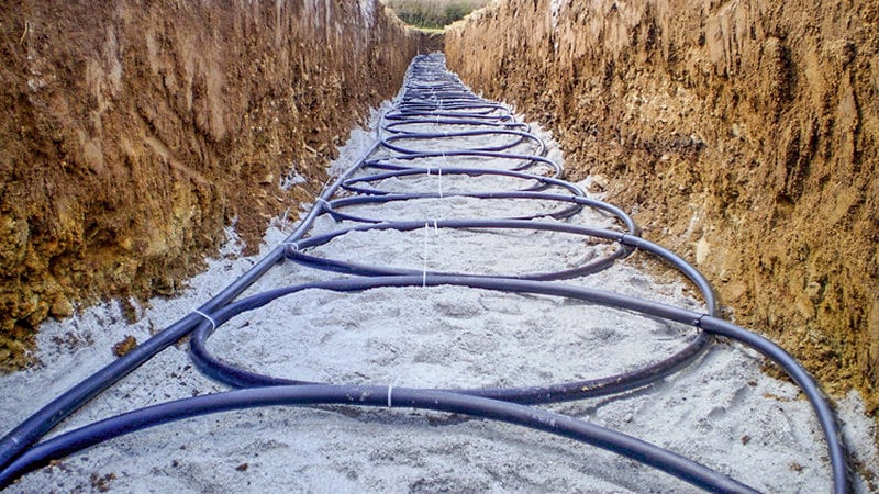 Scambiatore geotermico orizzontale