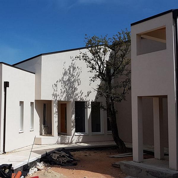 Impianto geotermico per villa in bioedilizia.